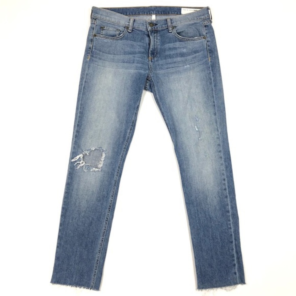 Rag & Bone Skinny Dre Jeans Raw Hem June Wash 24